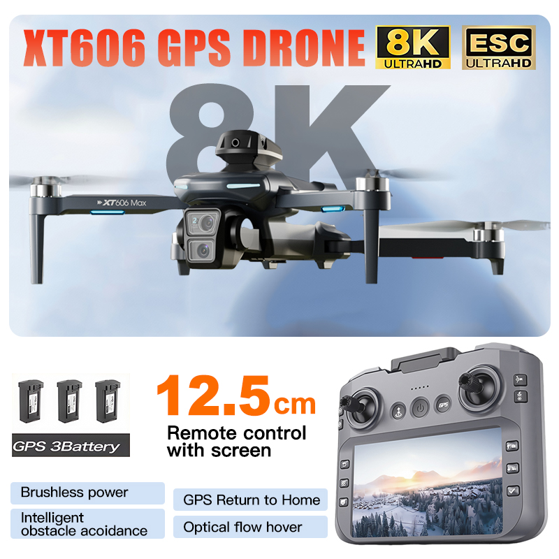 طائرة بدون طيار XT606 MAX 3 مع - مراجعة Drone Multispectral وسعره