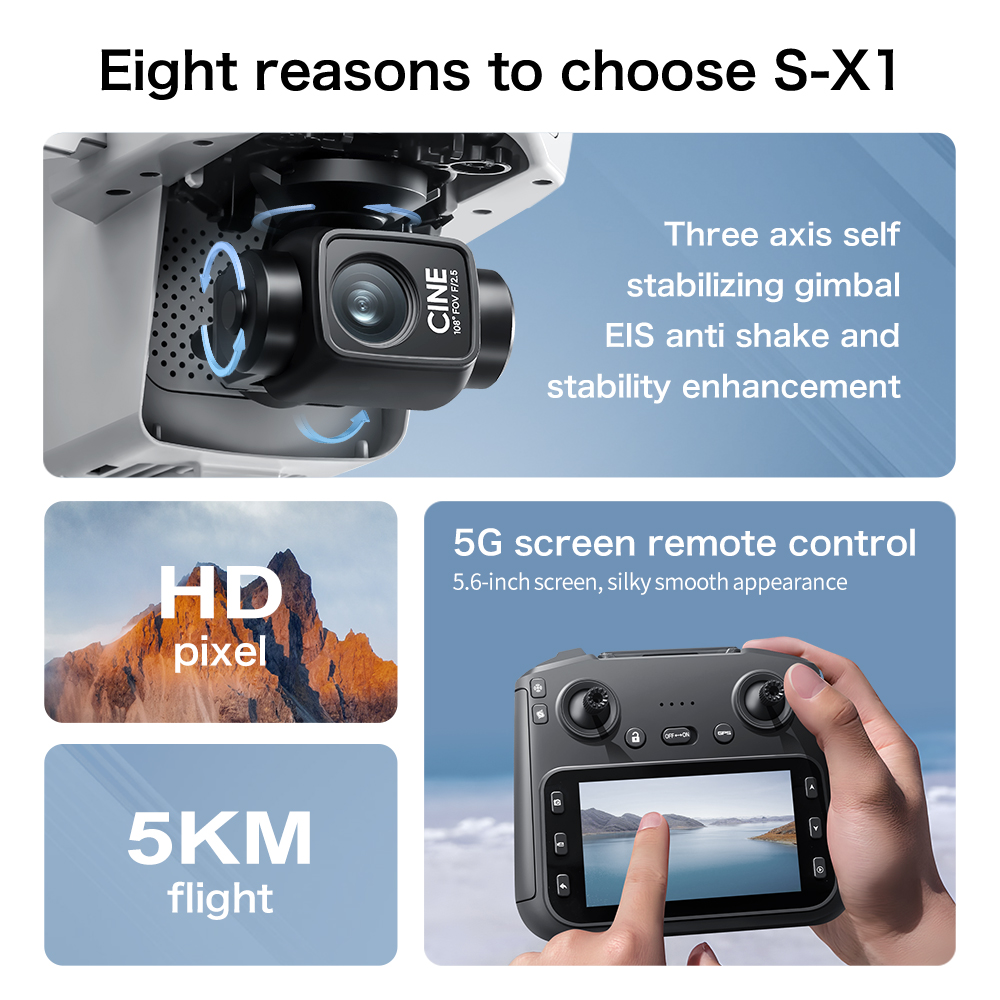 عرض مميز: طائرة S-X1 MAX GPS ب - مراجعة Drone Surveying وسعره